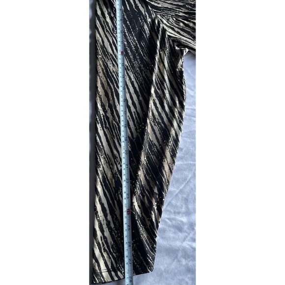 VintageBlack MSK Women’s Sz 2XL Bell Sleeve Top With Sheer Gold Light Chain - Picture 7 of 16